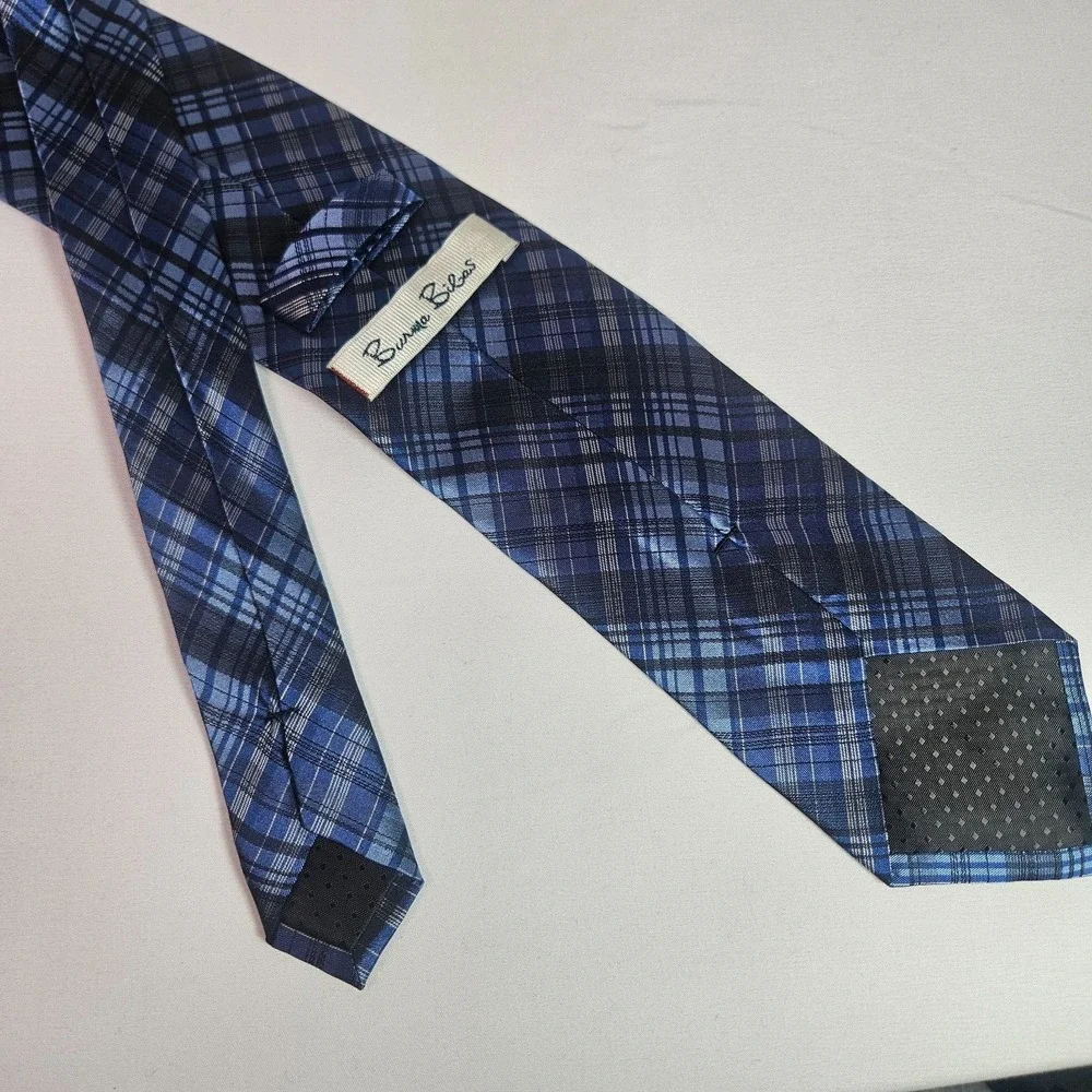 Burma Bibas Tie Mens Geometric Blue 3
